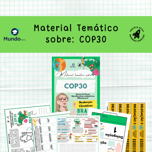 Material temático: COP30, Belém 2025 - Mudanças Climáticas