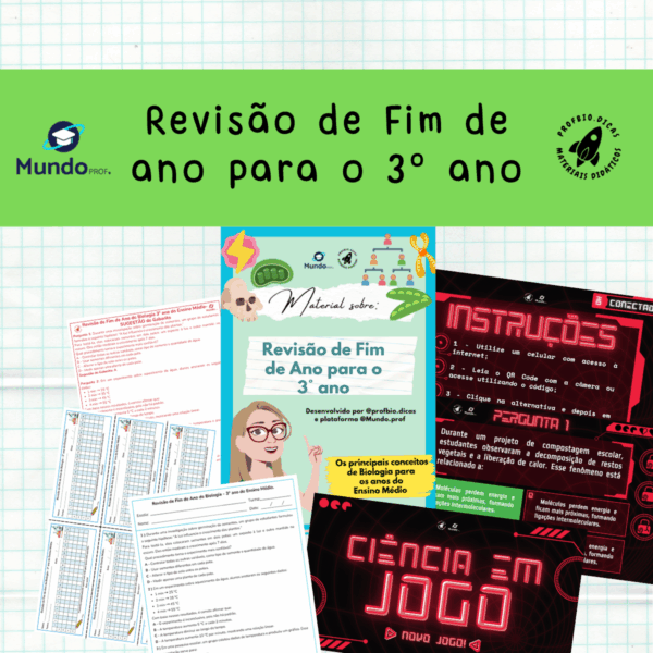 Revisão de fim de ano para o 3° ano - Ensino Médio.